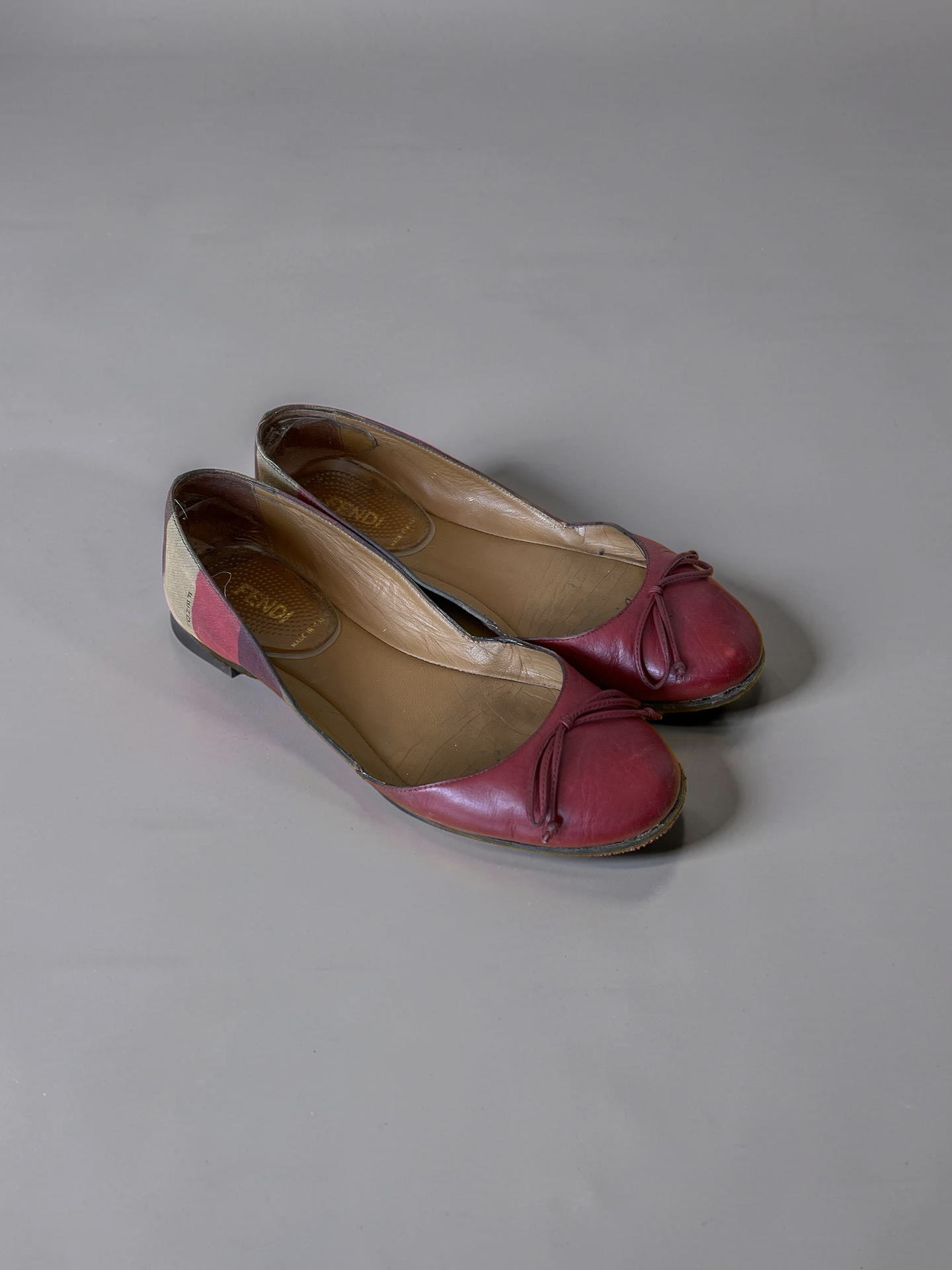 Fendi Ballerinas Bordeaux