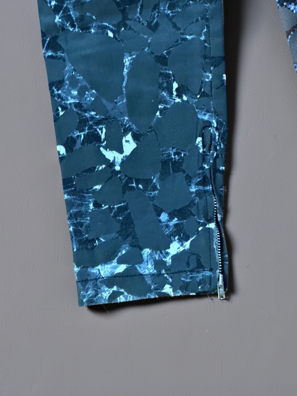 Balenciaga “marble” waxed jeans