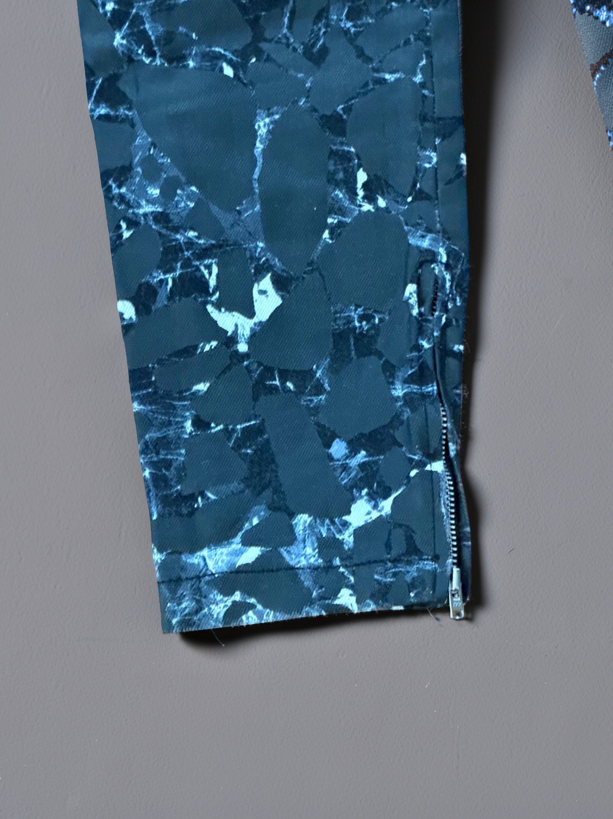 Balenciaga “marble” waxed jeans
