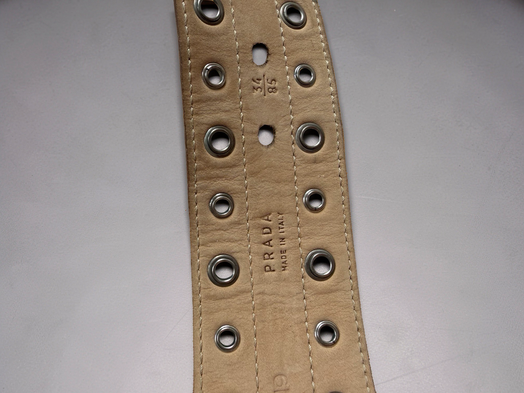 Prada studded Wildleather Belt