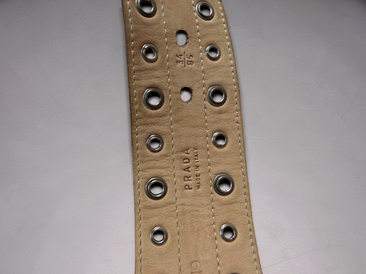 Prada studded Wildleather Belt