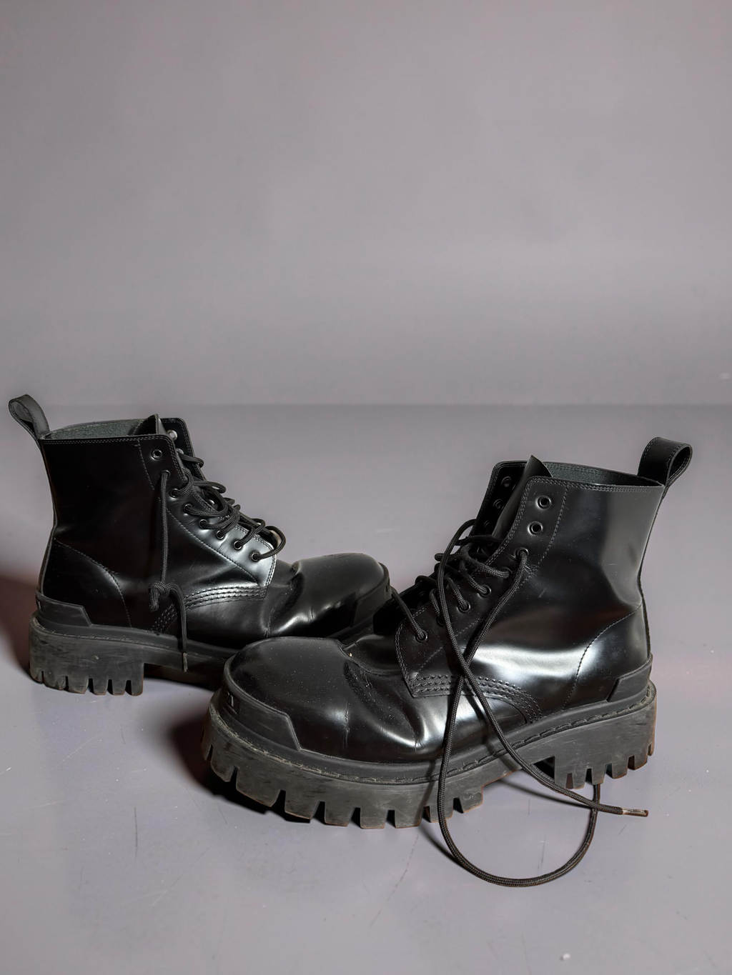 Balenciaga Leather Strike Boots
