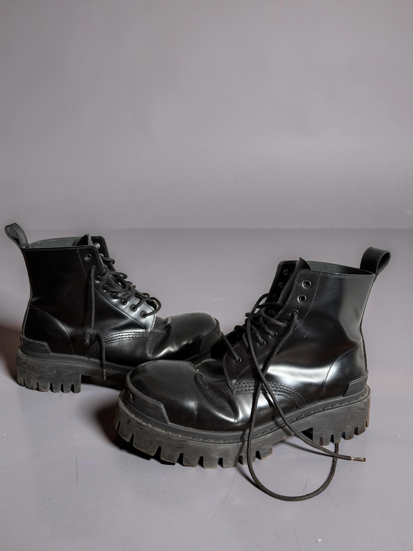 Balenciaga Leather Strike Boots