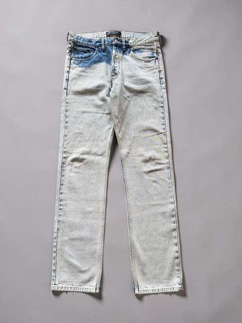 Balenciaga Demna white painted straight Jeans