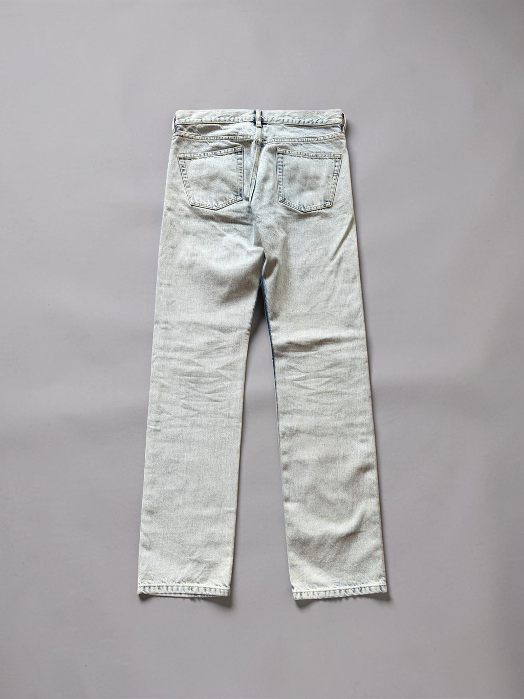Balenciaga Demna white painted straight Jeans