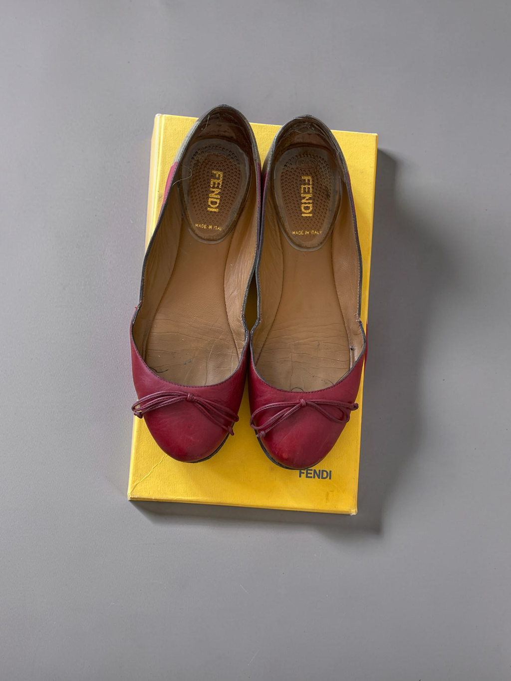 Fendi Ballerinas Bordeaux