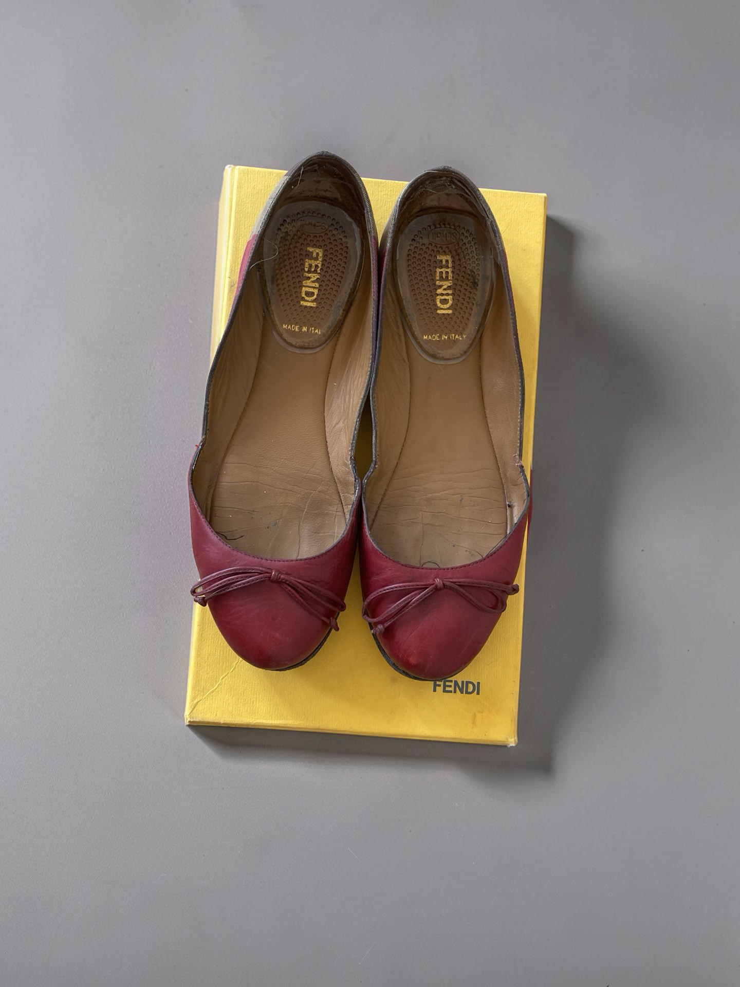 Fendi Ballerinas Bordeaux