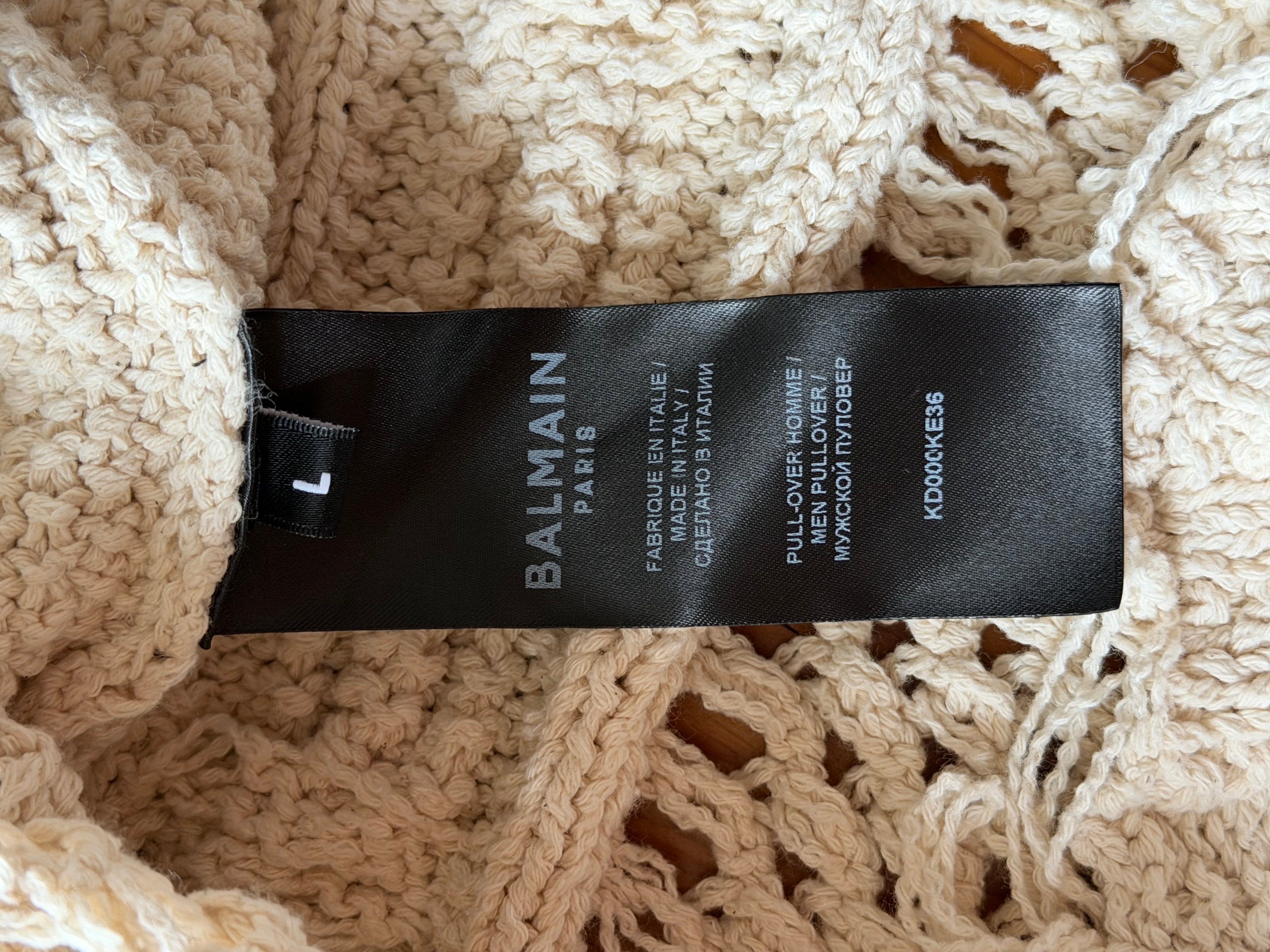 Balmain Cable knit sweater
