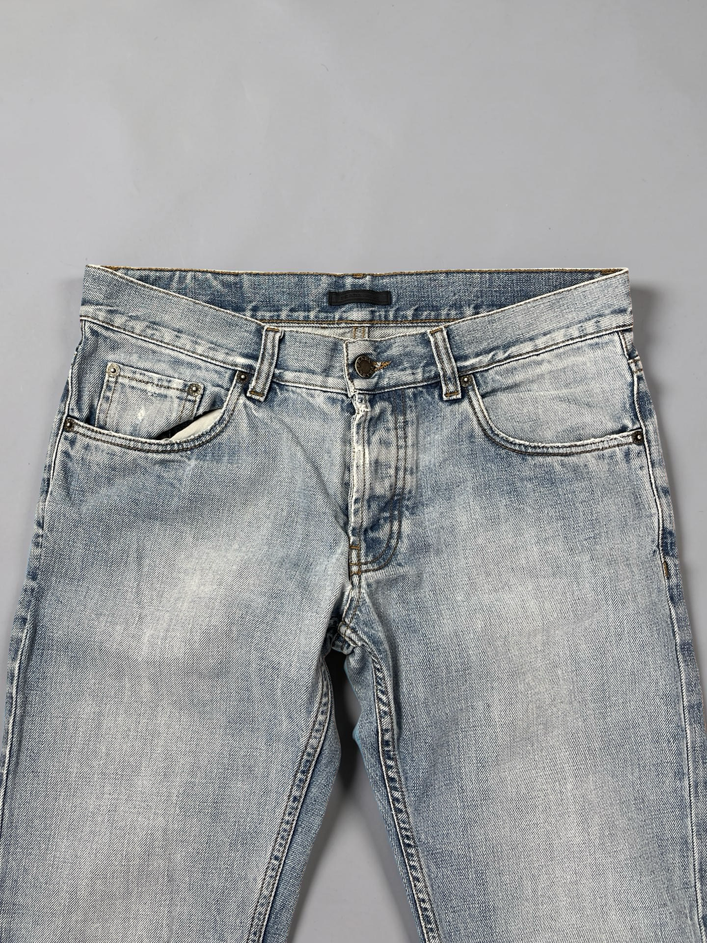 Prada Clawmark ice wash Jeans