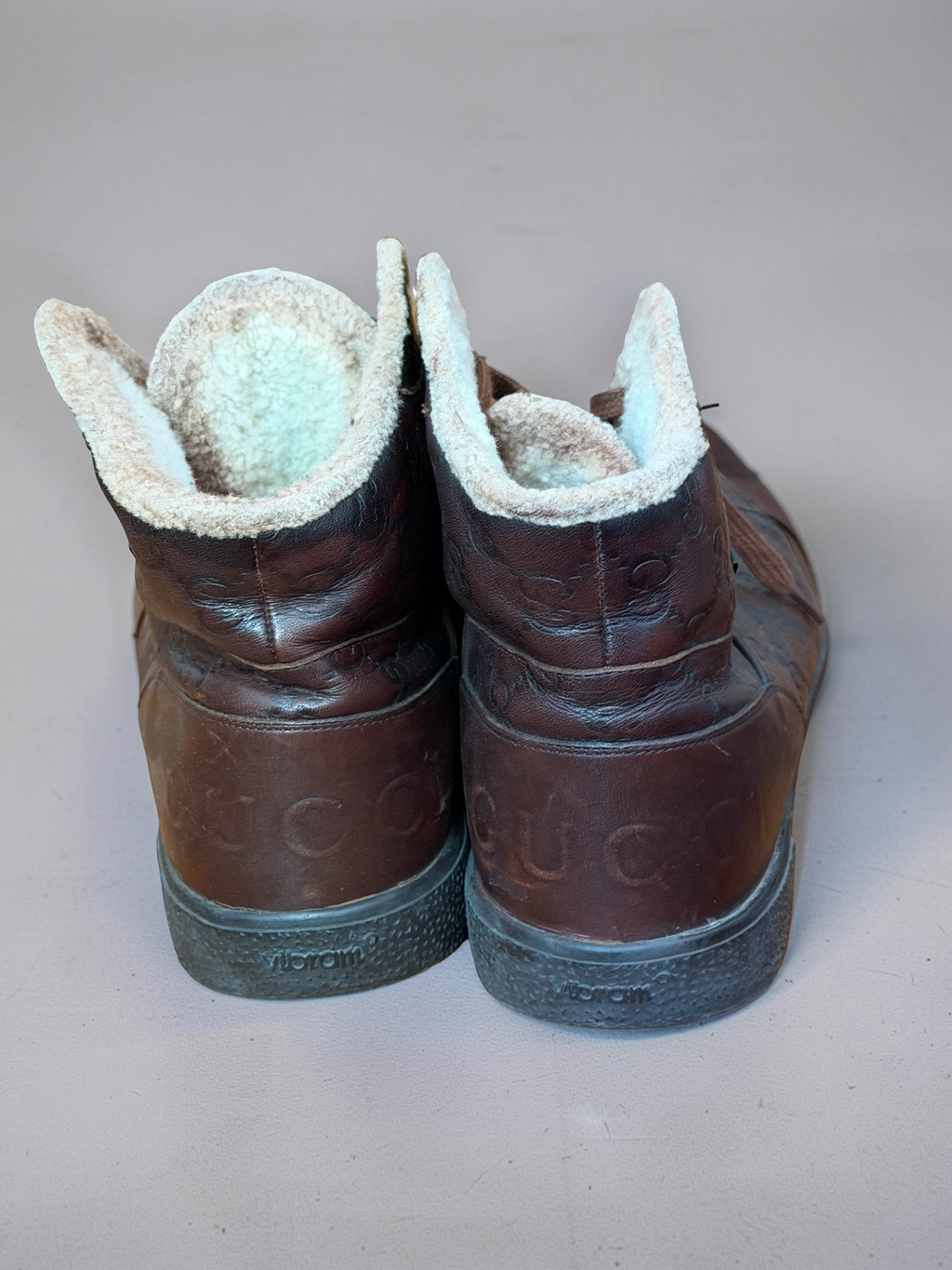 Gucci Monogram High-top Shoes
